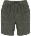 NS727 Native Spirit Terry Towel Shorts organic khaki colour image